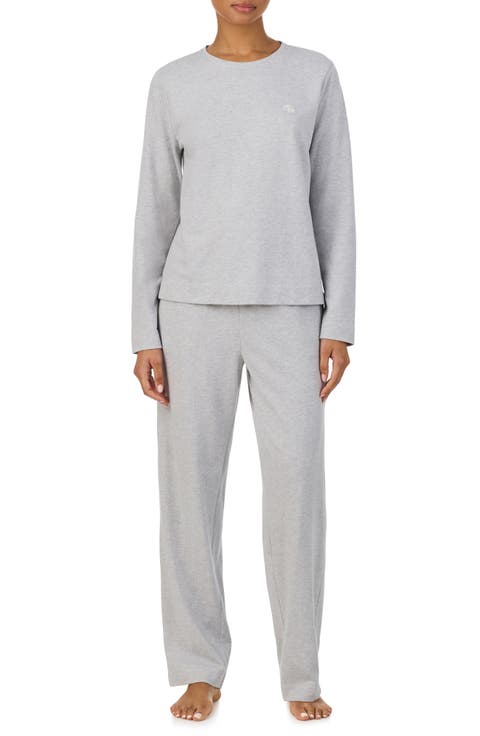 Herringbone Print Cotton Pajamas