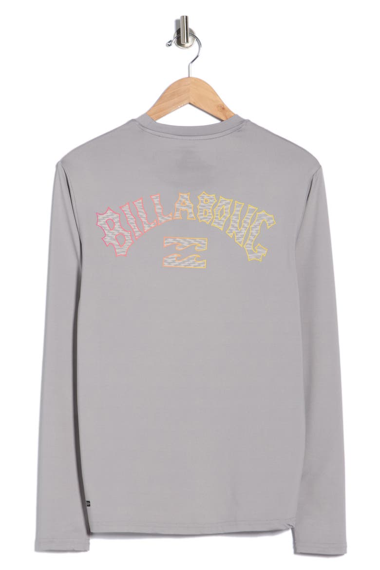 Arch Wave Long Sleeve T-Shirt, Alternate, color, ALLOY
