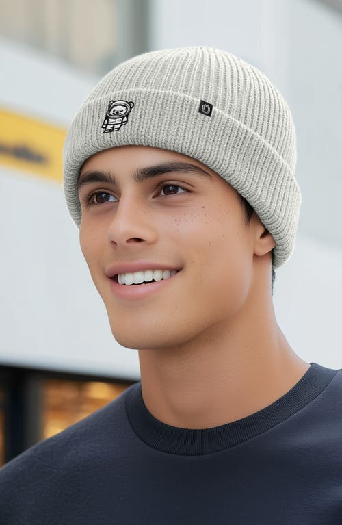 Dalix Ice Bear Beanie In Light Gray