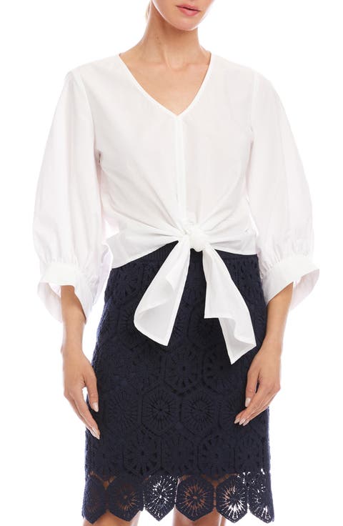 Tie Front Cotton Top