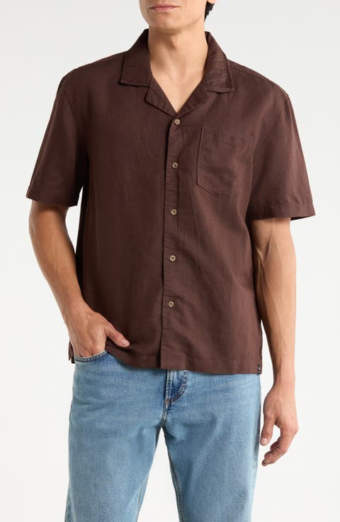 Foster Linen & Cotton Camp Shirt