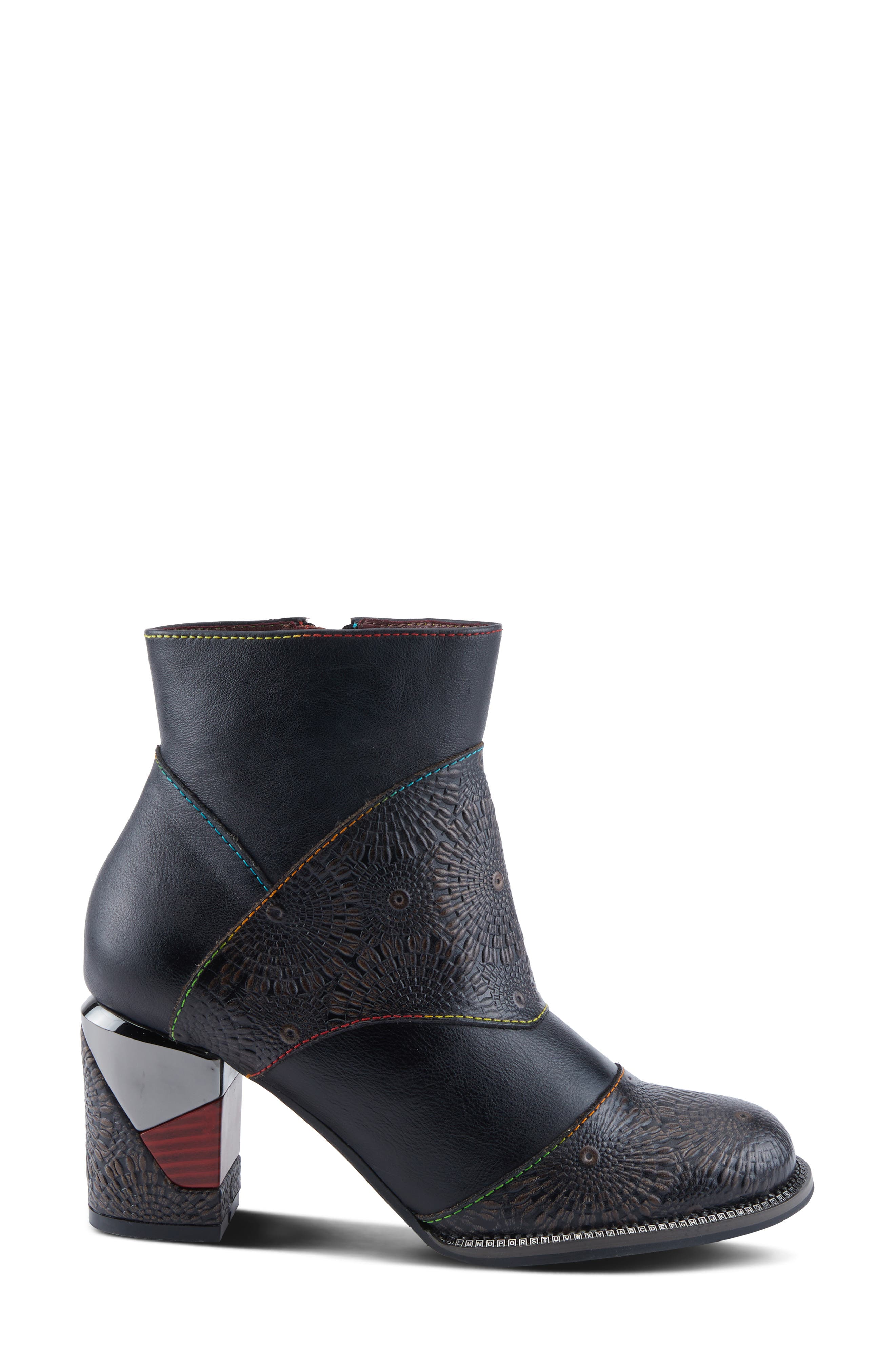 L'Artiste by Spring Step Topanga Block Heel Bootie, Alternate, color, Black