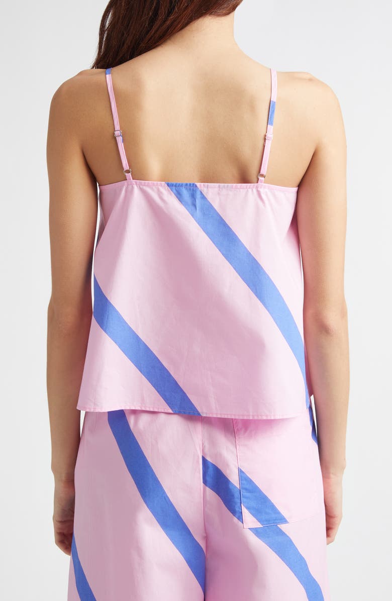 Marimekko Puisto Basso Stripe Camisole, Alternate, color, Blue Pink