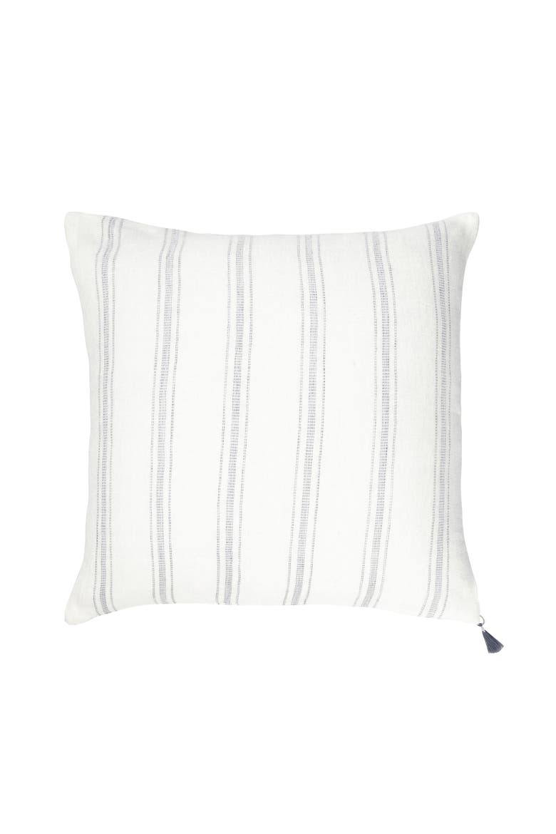 Linen Pillow with Down Alternative Insert, Alternate, color, Grey