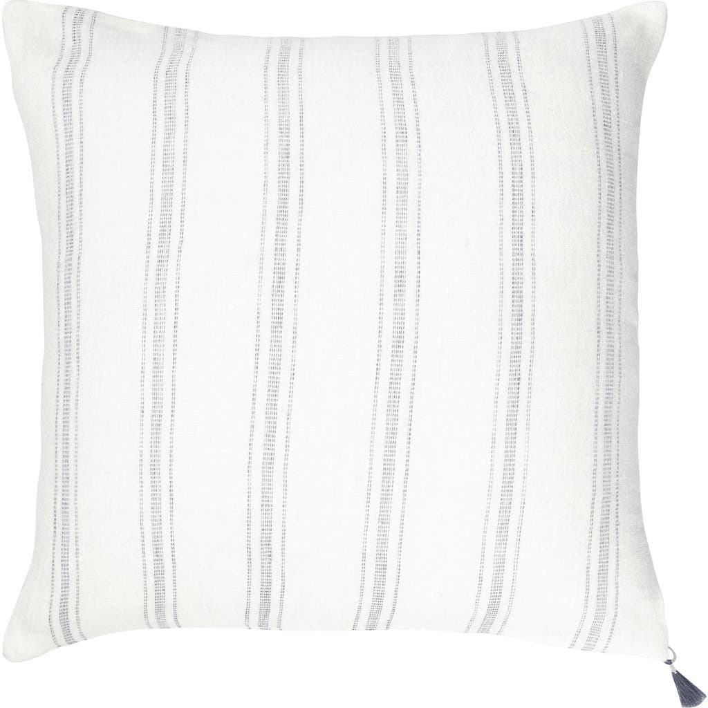 Anaya Linen Pillow With Down Alternative Insert In Multi