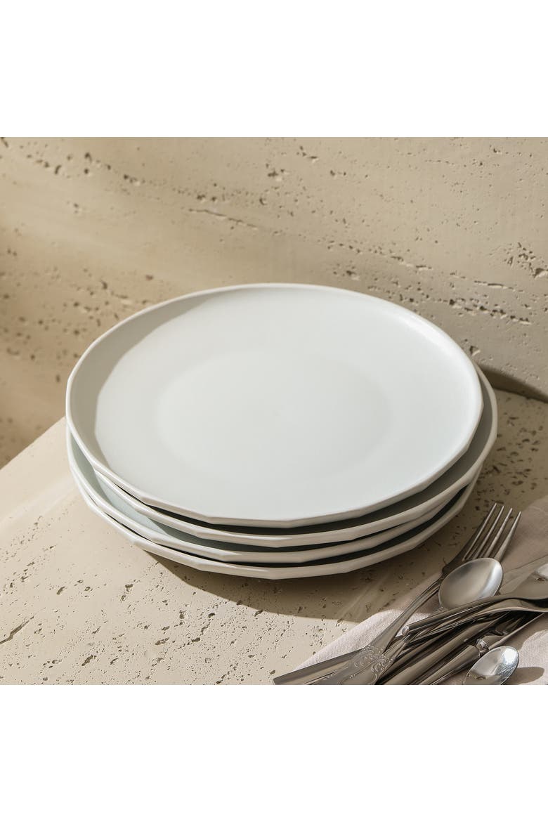 Rio Stoneware 4-Piece Dinner Plate Set, Alternate, color, Beige