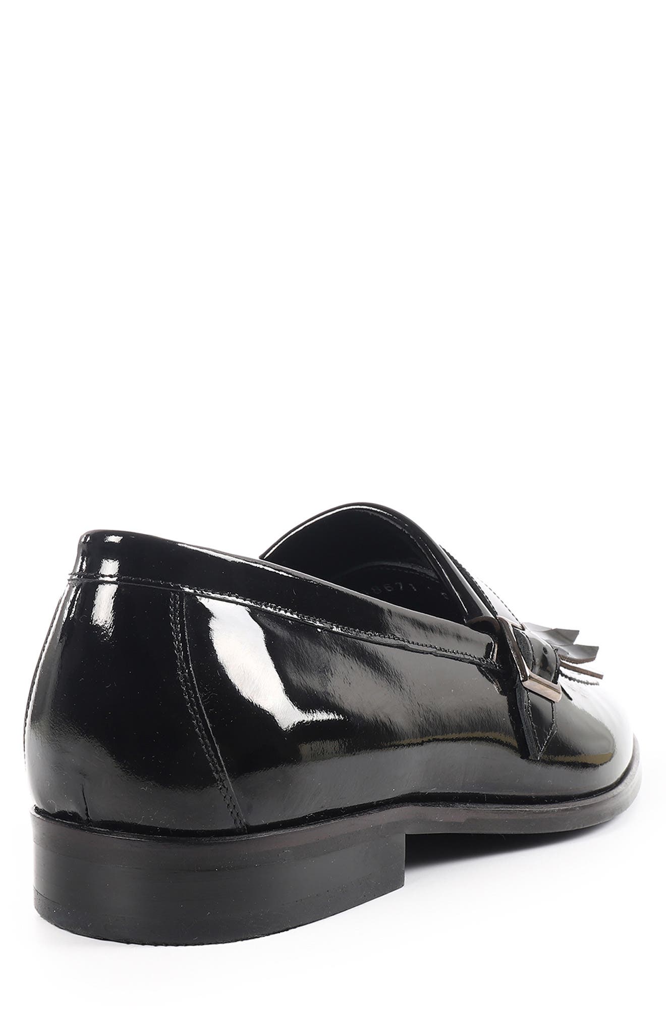 VELLAPAIS Kimpton Kiltie Fringe Loafer, Alternate, color, Black