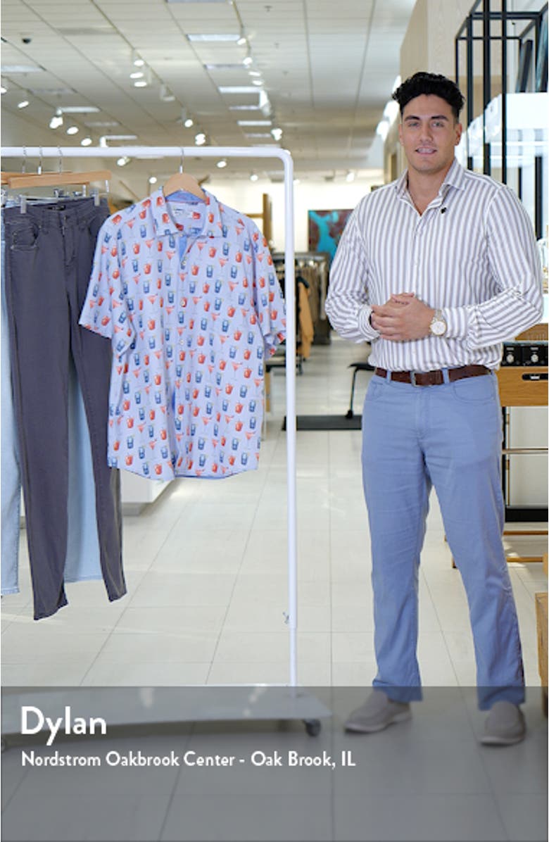 Coconut Point Red, White and Cheers IslandZone<sup>®</sup> Short Sleeve Button-Up Shirt, sales video thumbnail