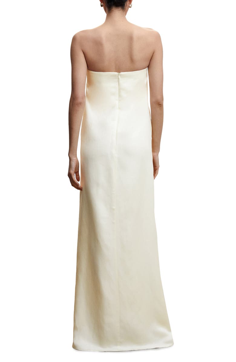 MANGO Strapless Maxi Dress, Alternate, color, 