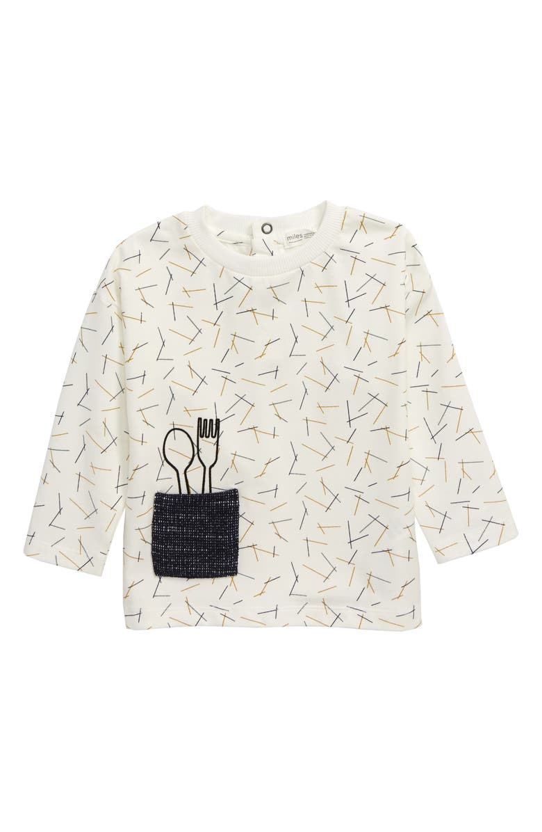 miles baby Print Long Sleeve Shirt, Main, color, 