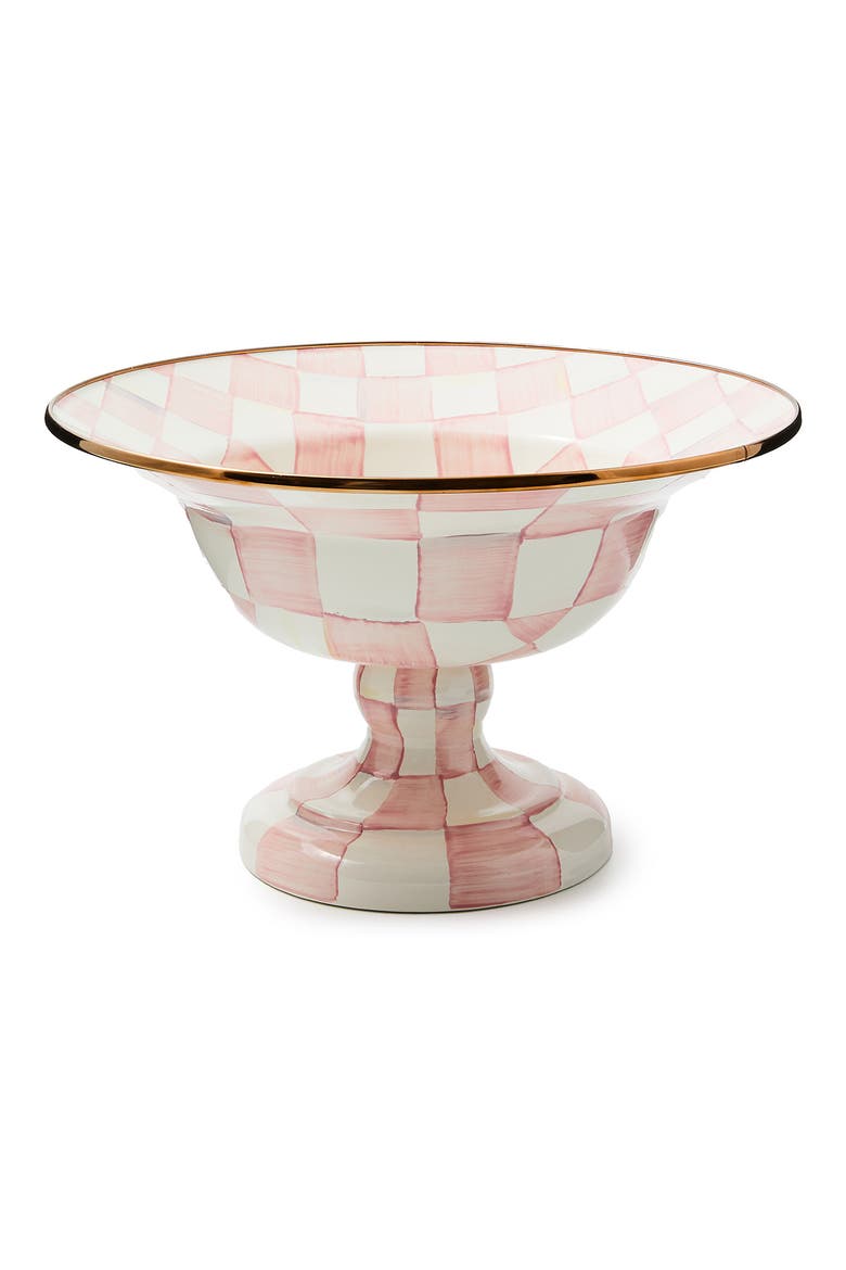 Rosy Check Large Compote Bowl, Main, color, ROSY