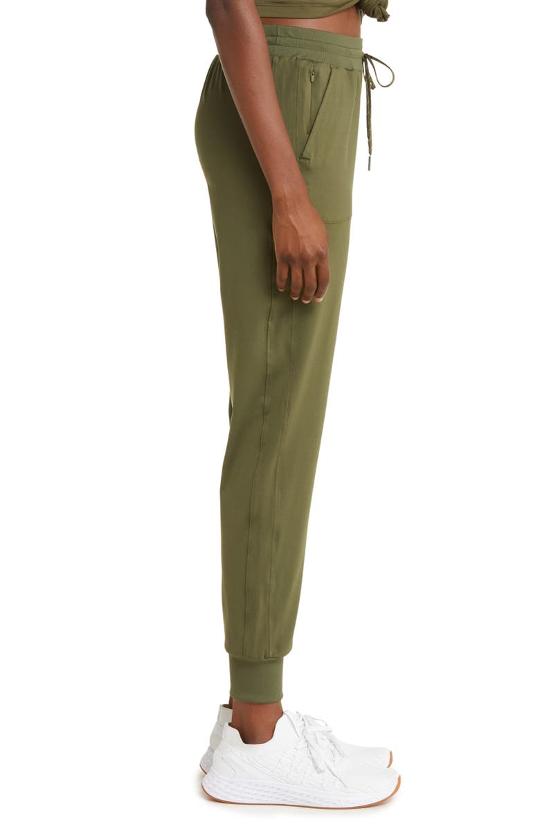 Zella Live In Pocket Joggers, Alternate, color, Olive Night