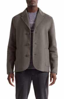 Bugatchi Felted Wool Blend Three Button Blazer