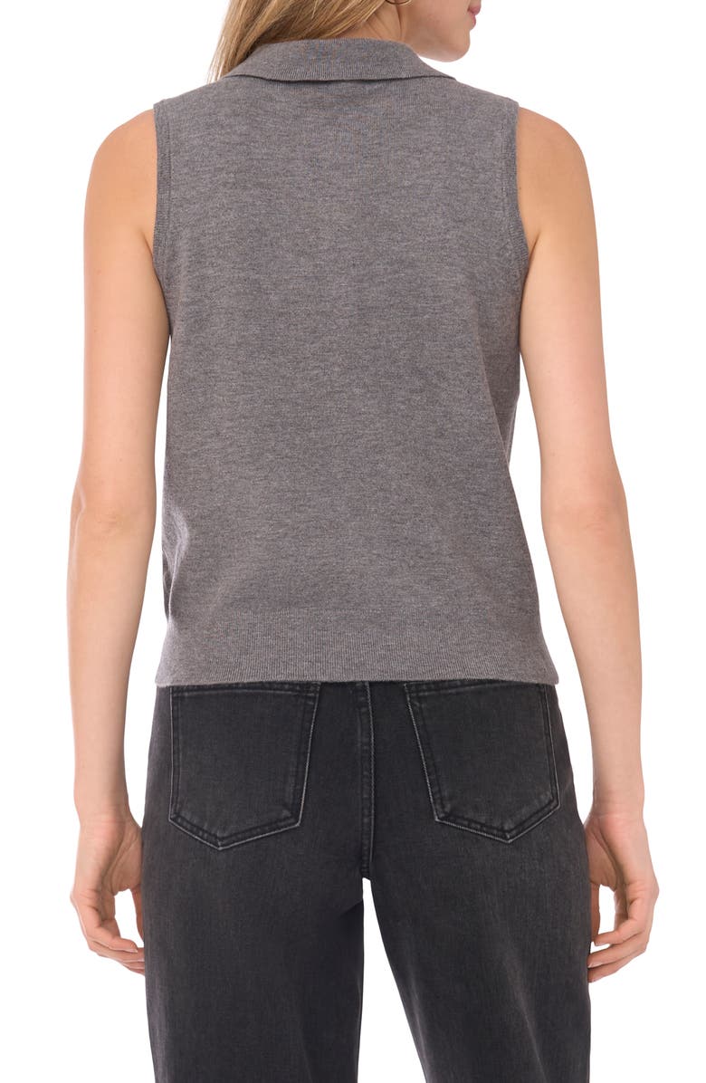 1.STATE Sleeveless Polo, Alternate, color, Gravel Grey