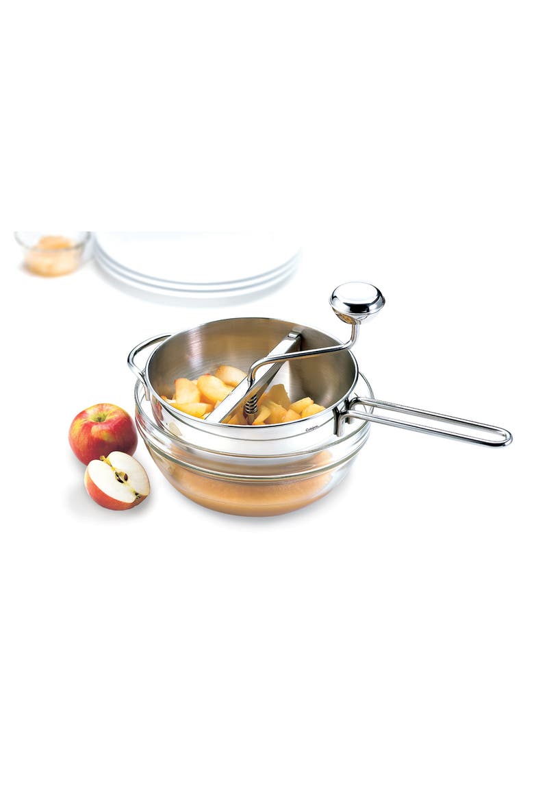 Deluxe Food Mill With 3 Disks, Alternate, color, Silver