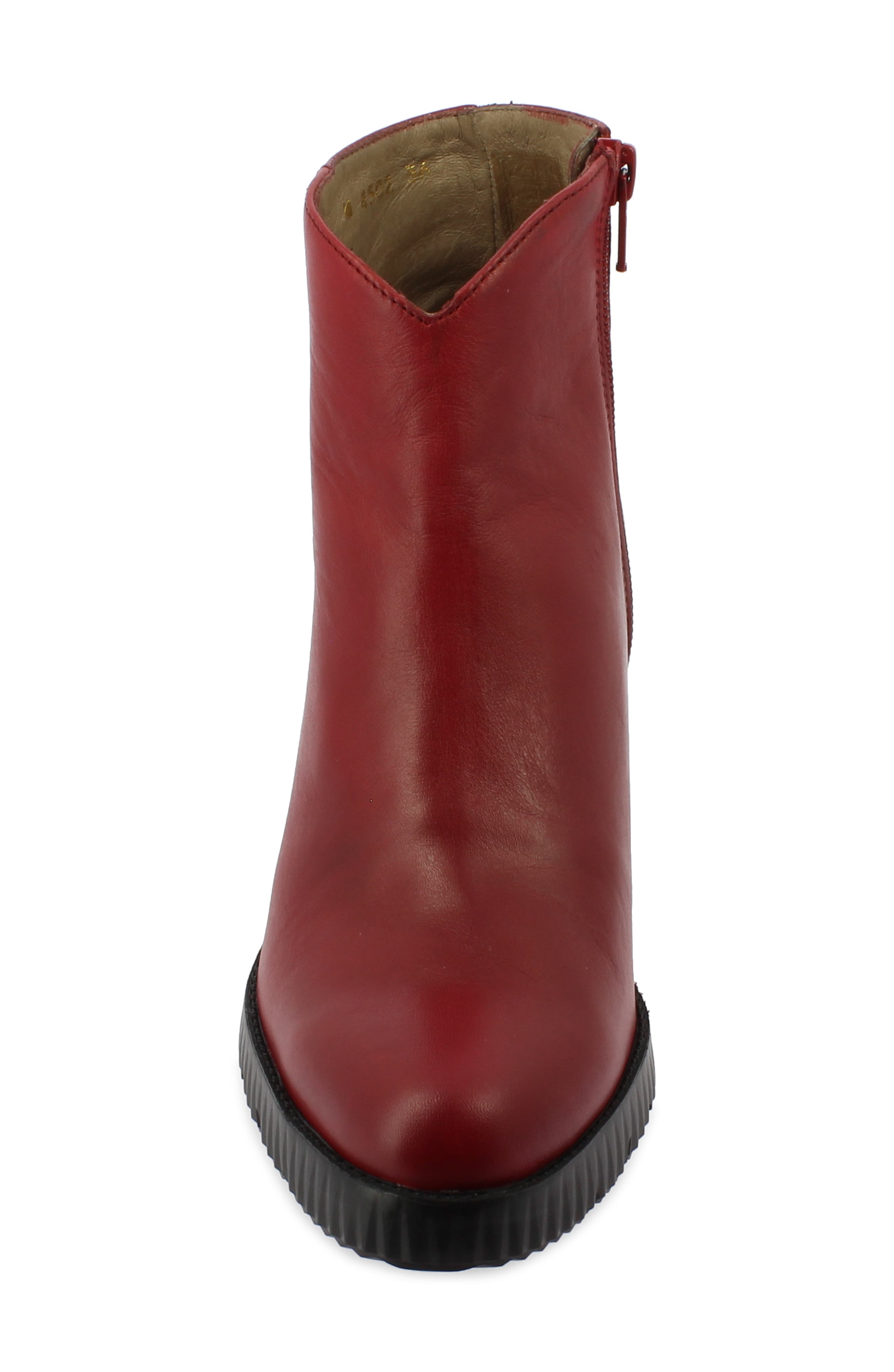M-4502 Bootie, Alternate, color, BURGUNDY SMOOTH LEATHER