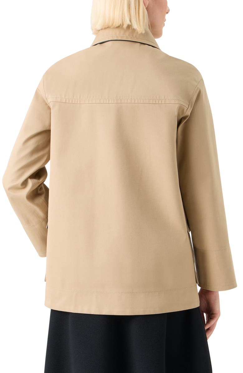 Akris punto Water Resistant Jacket, Alternate, color, Beige-Black-Red