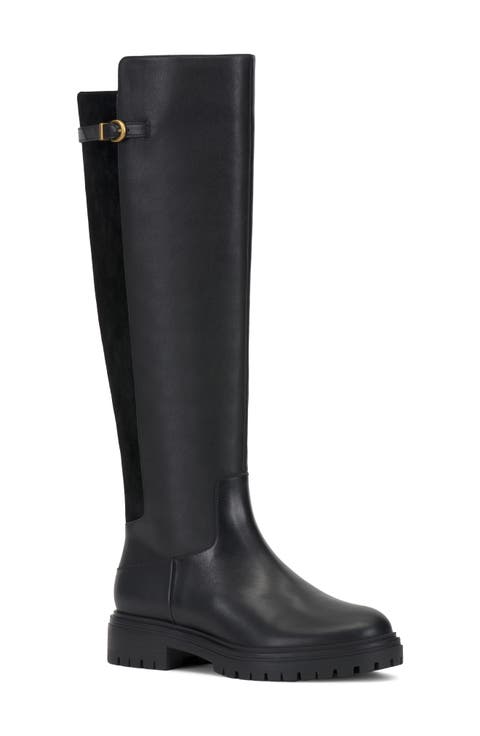 Bertla Leather Knee High Boot