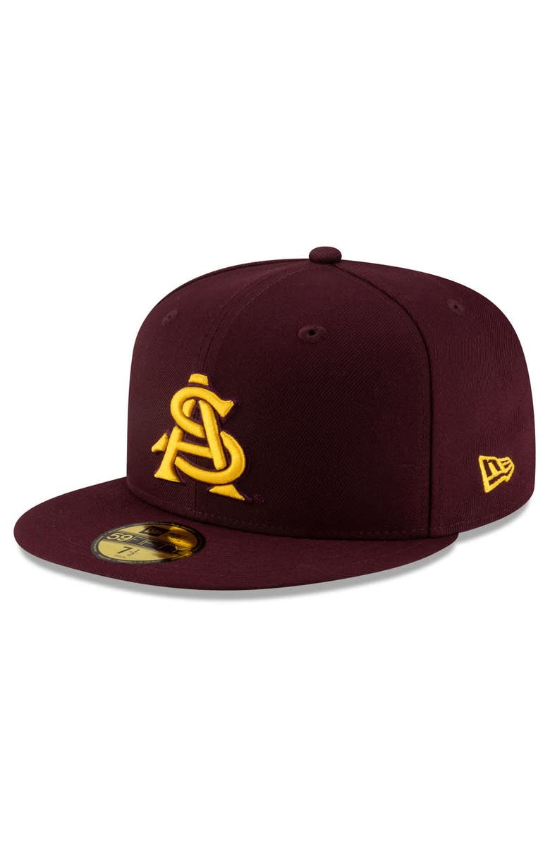 New Era Men's New Era Maroon Arizona State Sun Devils On-Field 59FIFTY Fitted Hat, Main, color, 