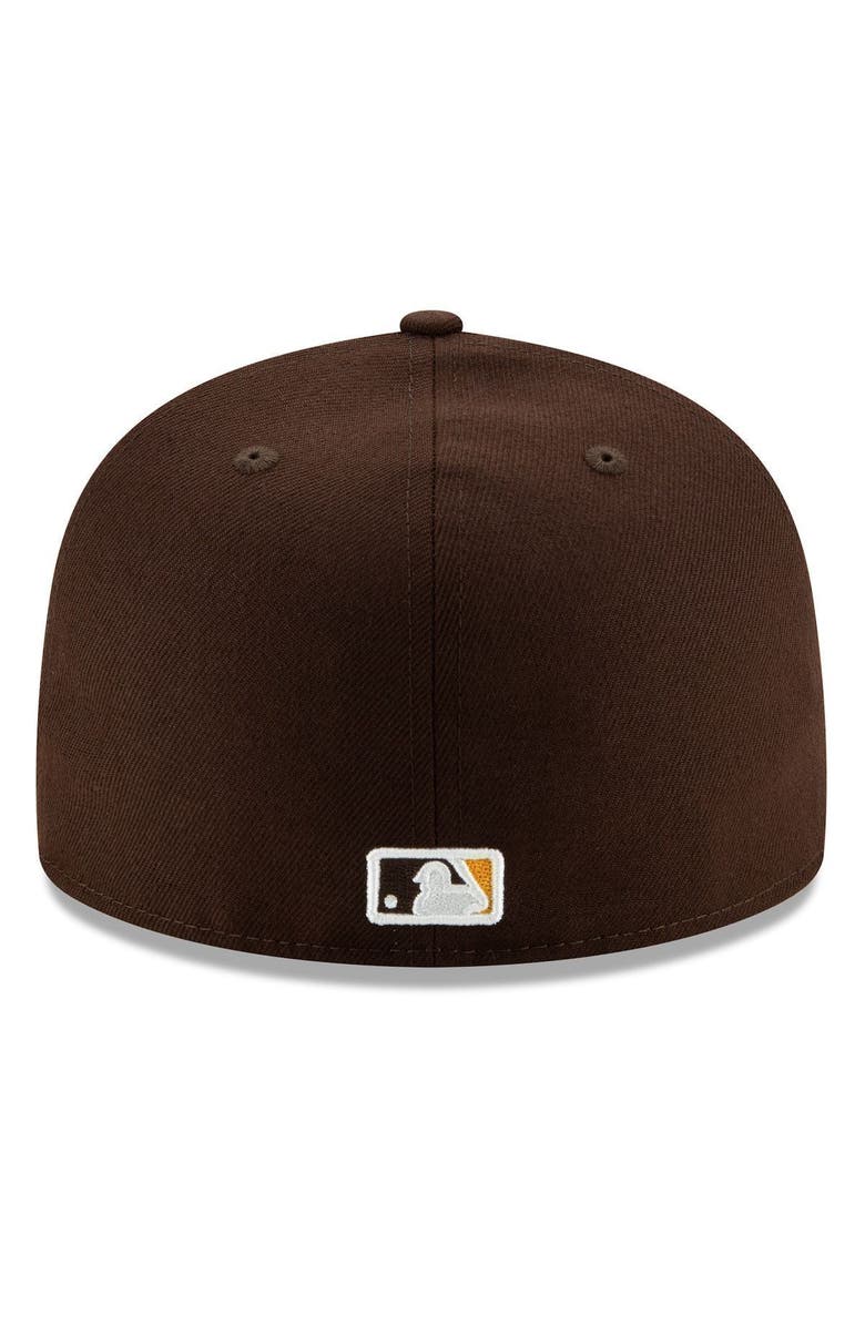 New Era Men's New Era Brown San Diego Padres Authentic Collection On-Field 59FIFTY Fitted Hat, Alternate, color, Brown