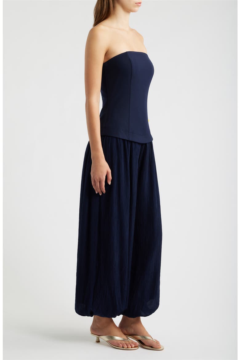 Lowen Strapless Wide Leg Jumpsuit, Alternate, color, NAVY