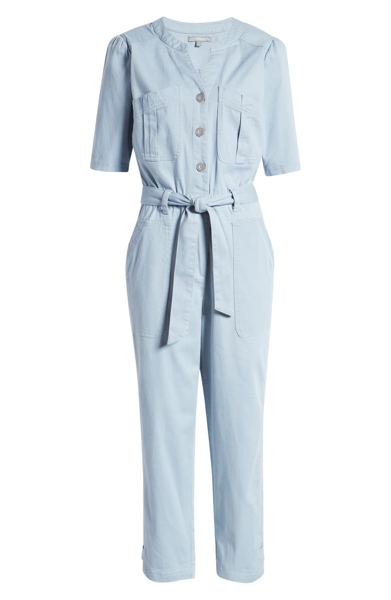Wit & Wisdom Ab-Solution Button Front Twill Jumpsuit, Alternate, color, 