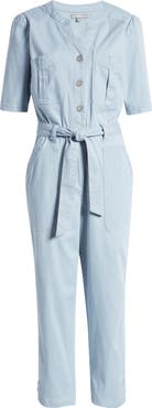 Wit & Wisdom Ab-Solution Button Front Twill Jumpsuit