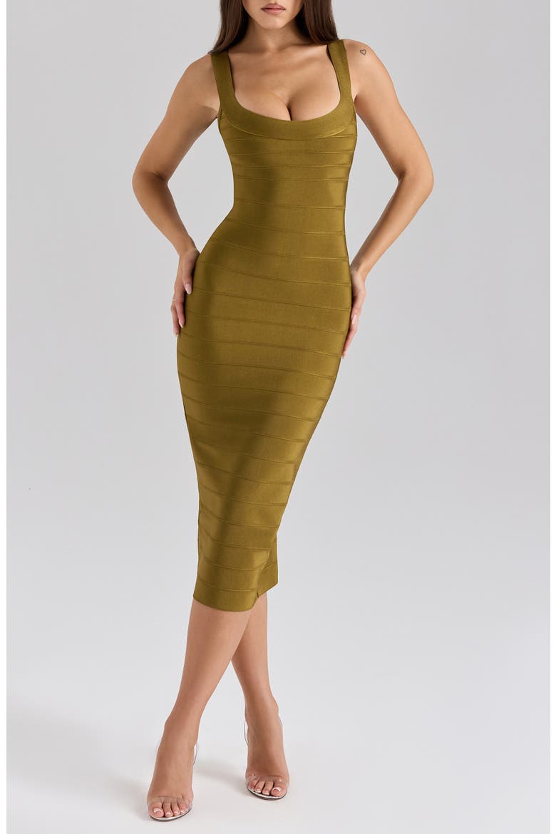 The OG Bandage Midi Dress, Main, color, MARTINI