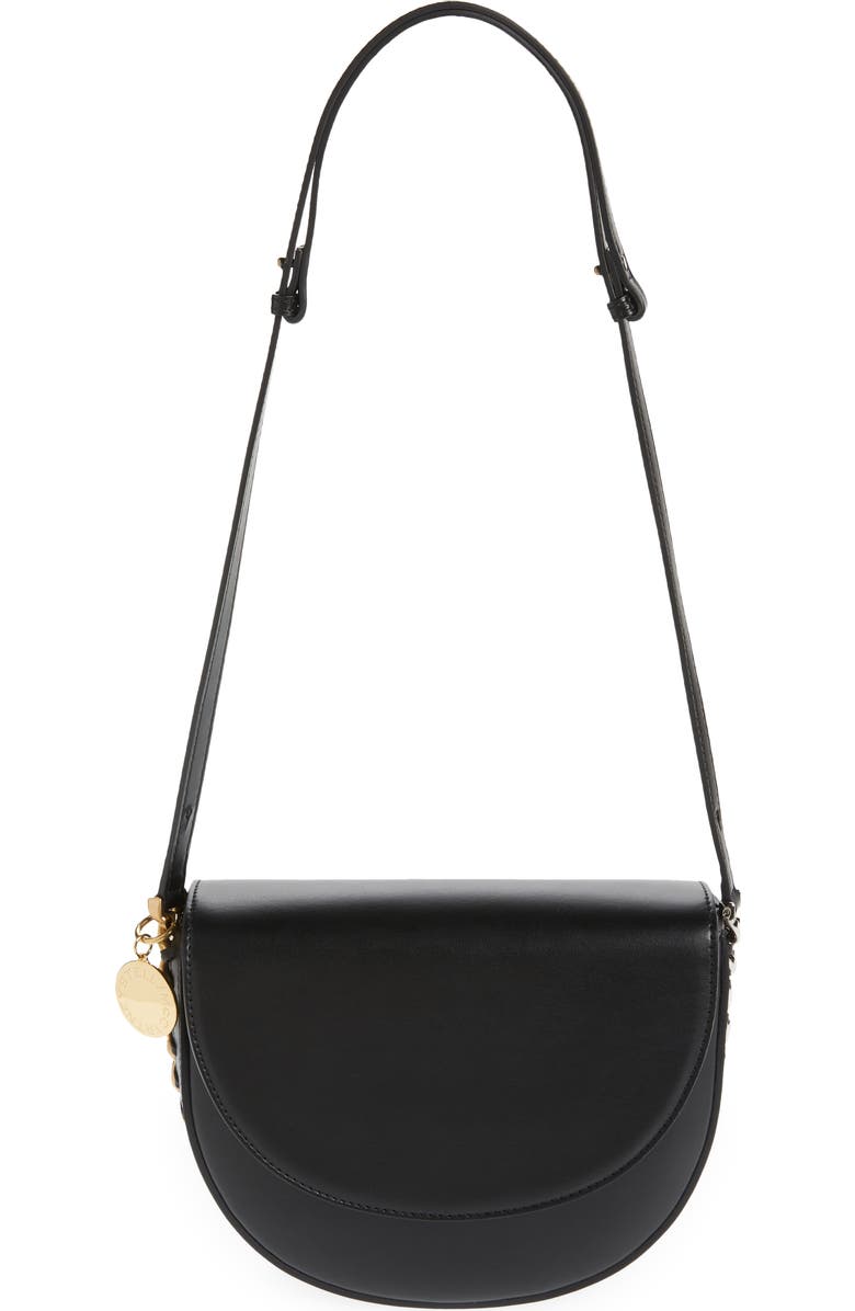 Stella McCartney Medium Frayme Flap Faux Leather Shoulder Bag, Main, color,