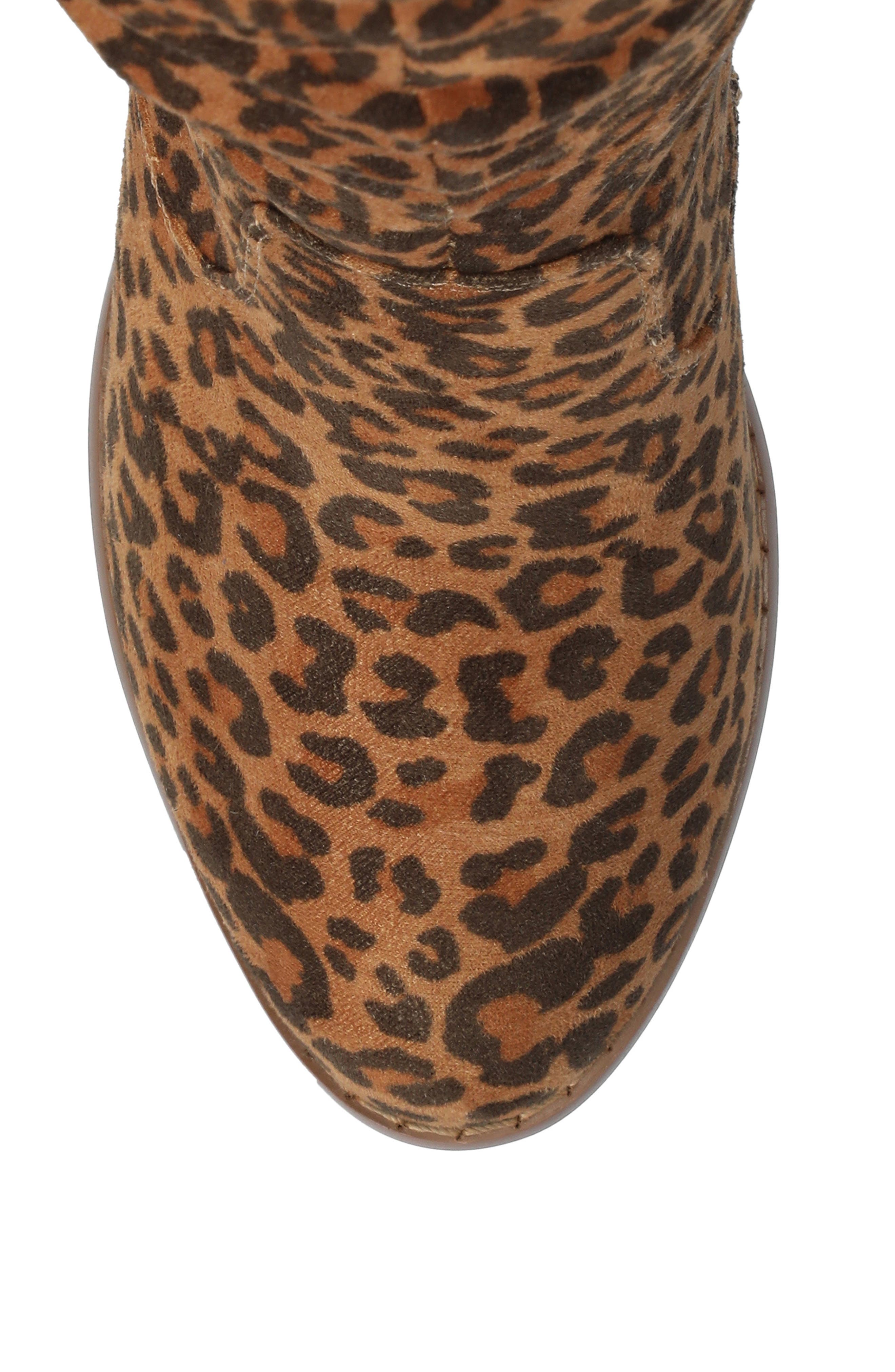 JOURNEE Kaison Ruched Tall Boot - Extra Wide Calf, Alternate, color, LEOPARD