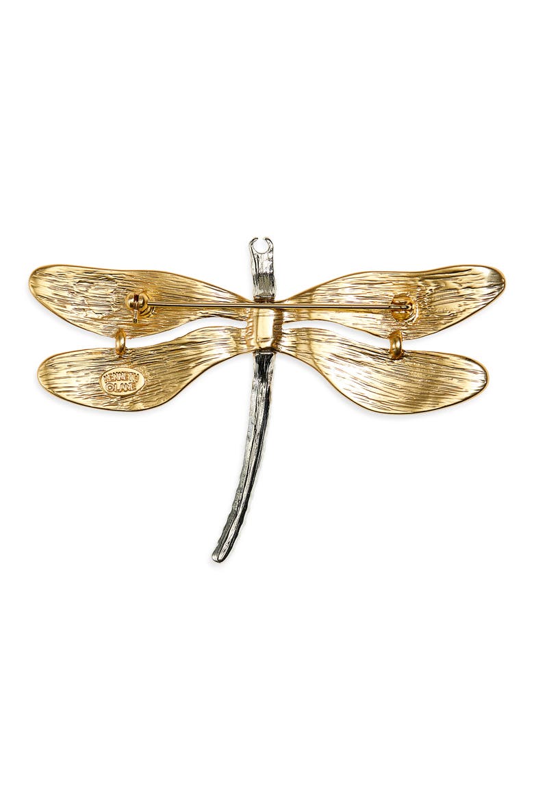 Dragonfly Pin, Alternate, color, GOLD