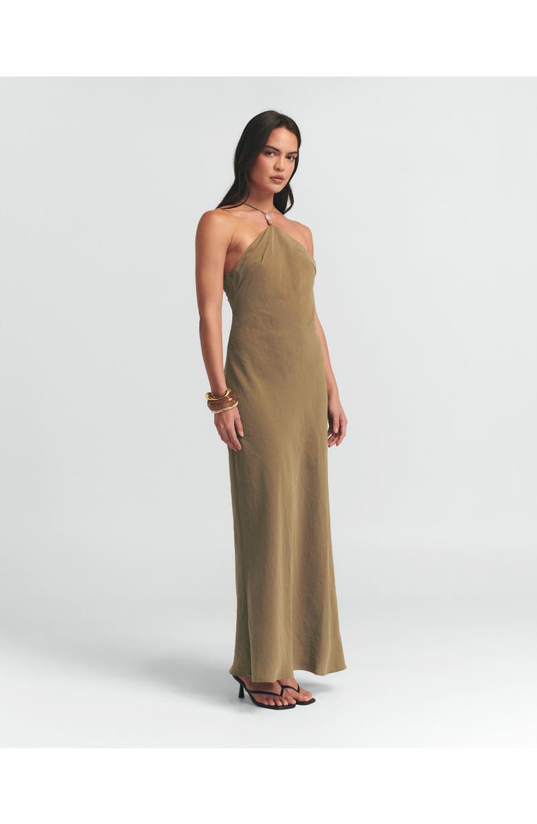 ST MRLO Anais Slip Dress, Alternate, color, Taupe