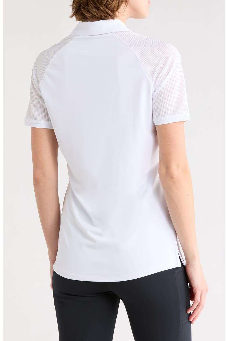 Zip Front Polo, Alternate, color, BRIGHT WHITE