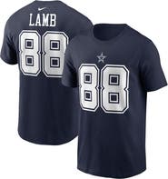 Nike Men's Nike CeeDee Lamb  Navy Dallas Cowboys  Player Name & Number T-Shirt
