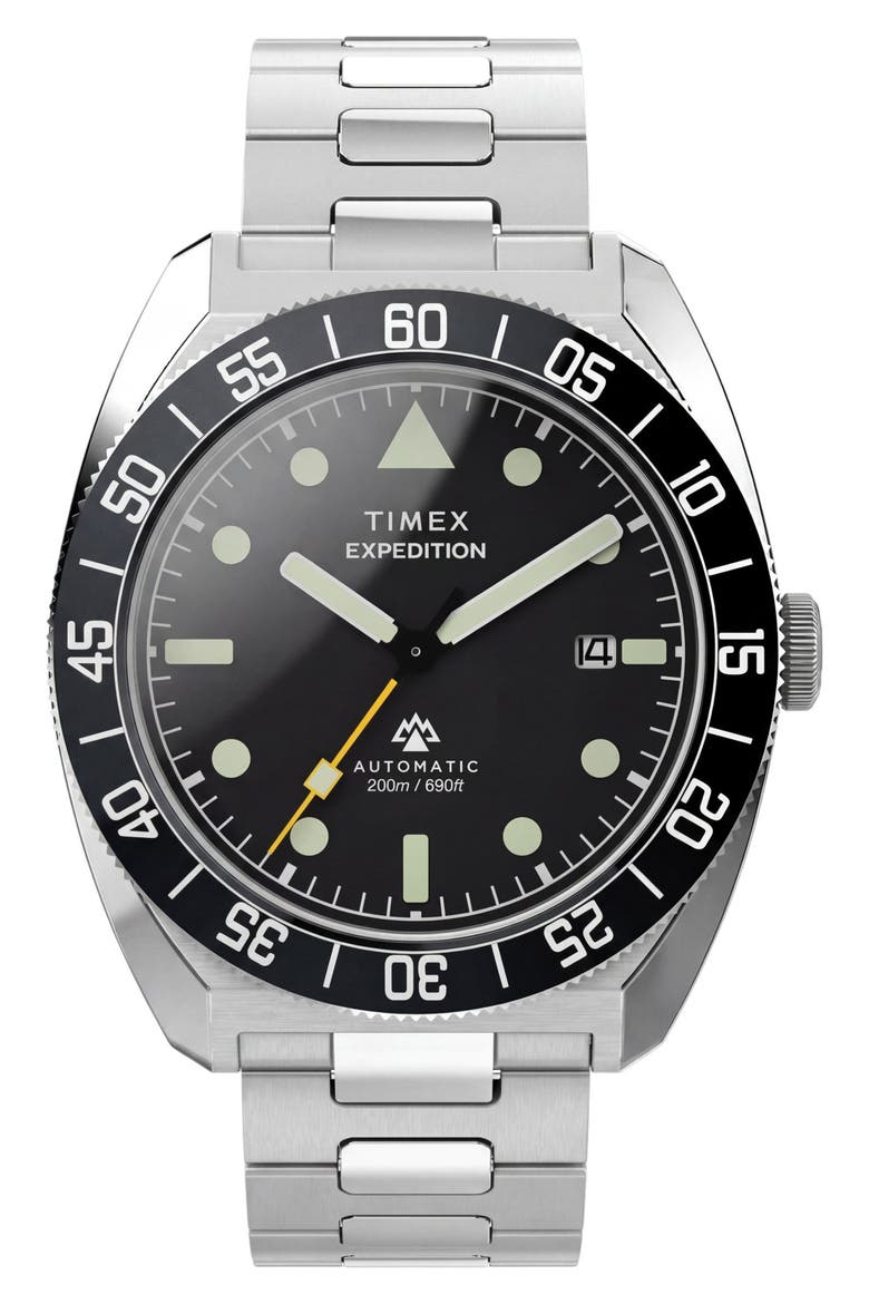 Expedition Pioneer Automatic Bracelet Watch, 41mm, Main, color, SILVER