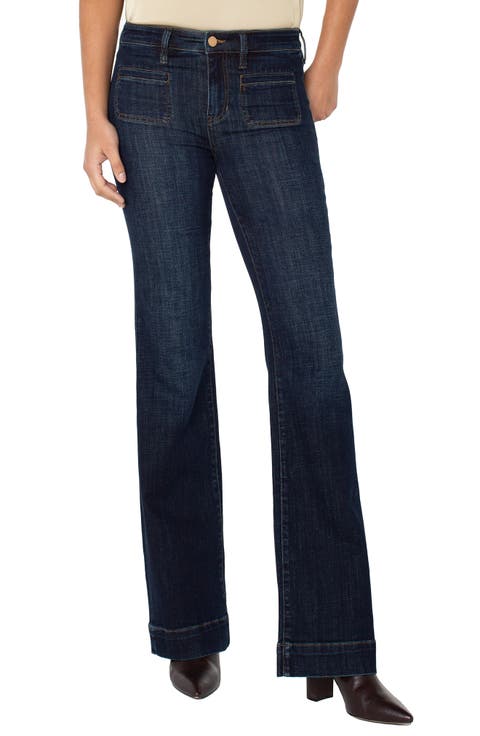 Lucy Patch Pocket Bootcut Jeans (Eastmoor) (Petite)