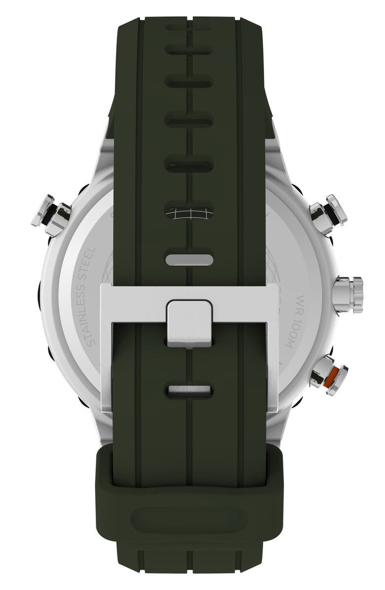 Timex<sup>®</sup> Expedition Tide Temp Compass 4 Silicone Strap Watch, 45mm, Alternate, color, 