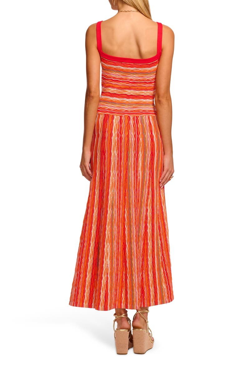 Madelyne Sleeveless Cotton Blend Knit Maxi Dress, Alternate, color, CRIMSON COMBO STRIPE