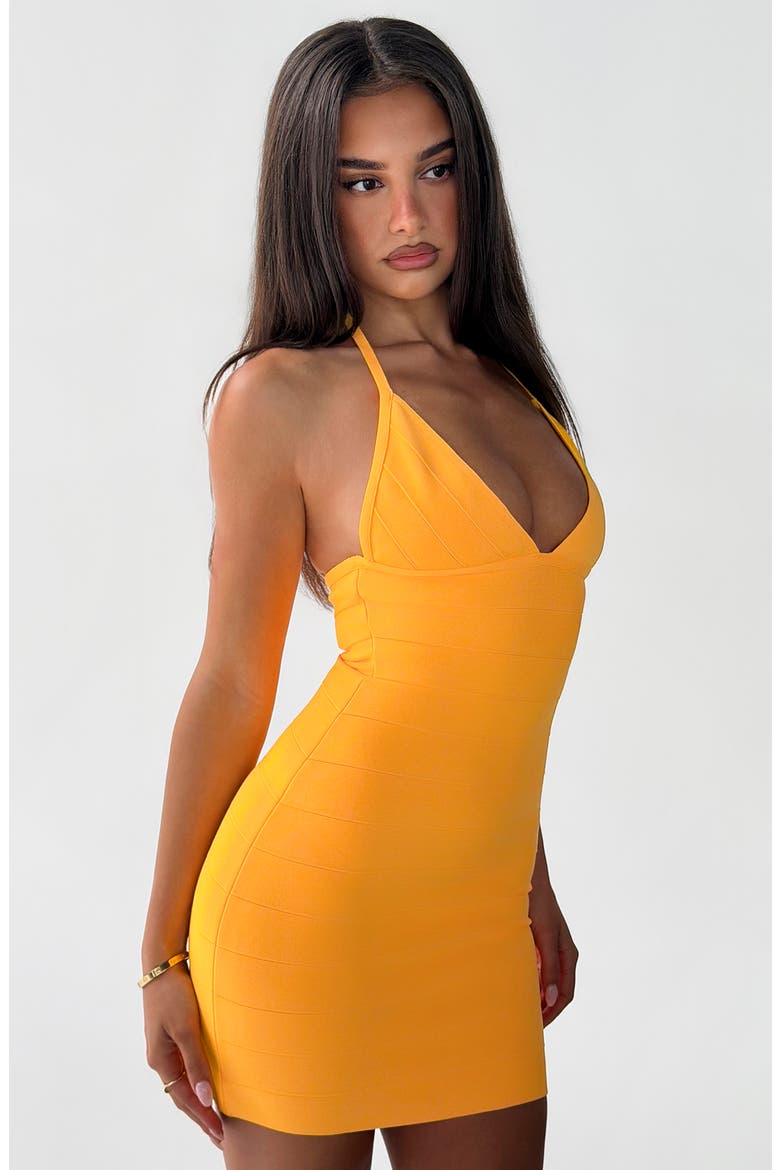 Nyx Bandage Minidress, Alternate, color, HONEYCOMB