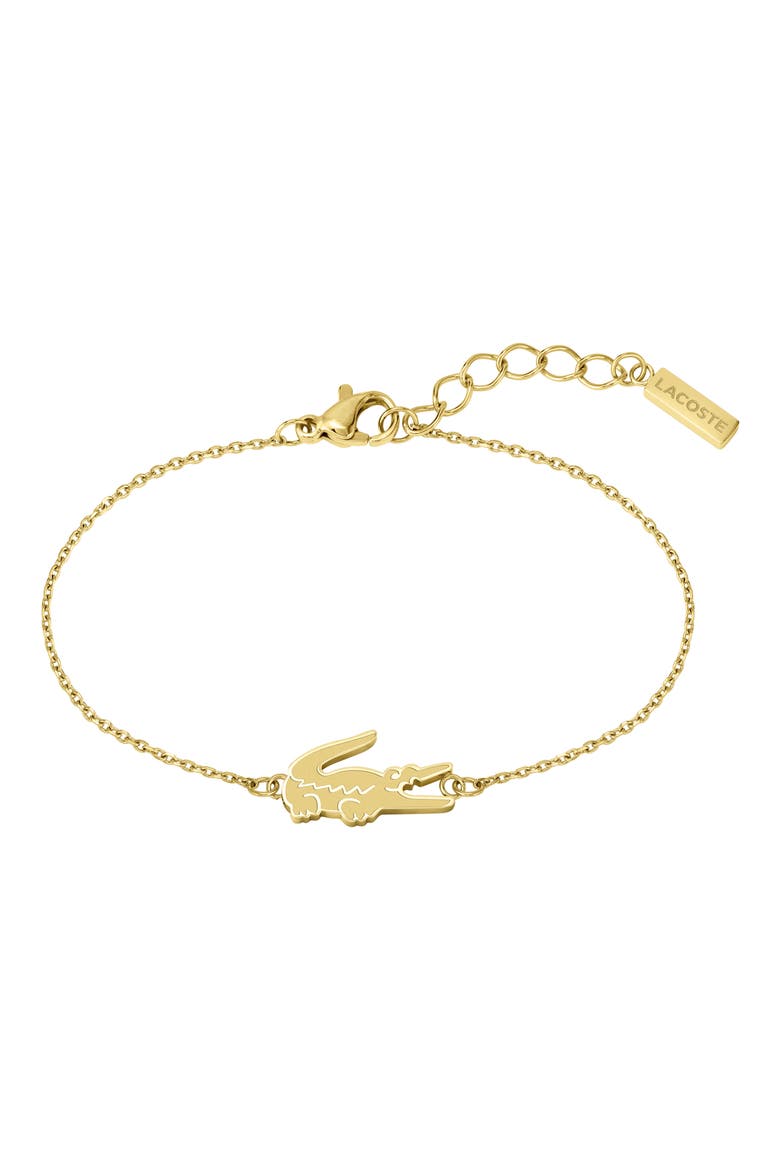 Crocodile Bracelet, Main, color, GOLD