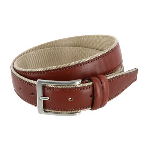 The Back Nine 35mm Full Grain Leather with Nylon Lining Casual Golf Belt