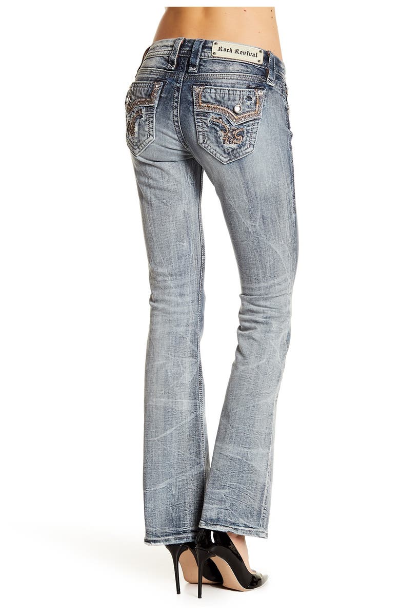 Rock Revival Betty Bootcut Rhinestone Embellished Jeans, Alternate, color,