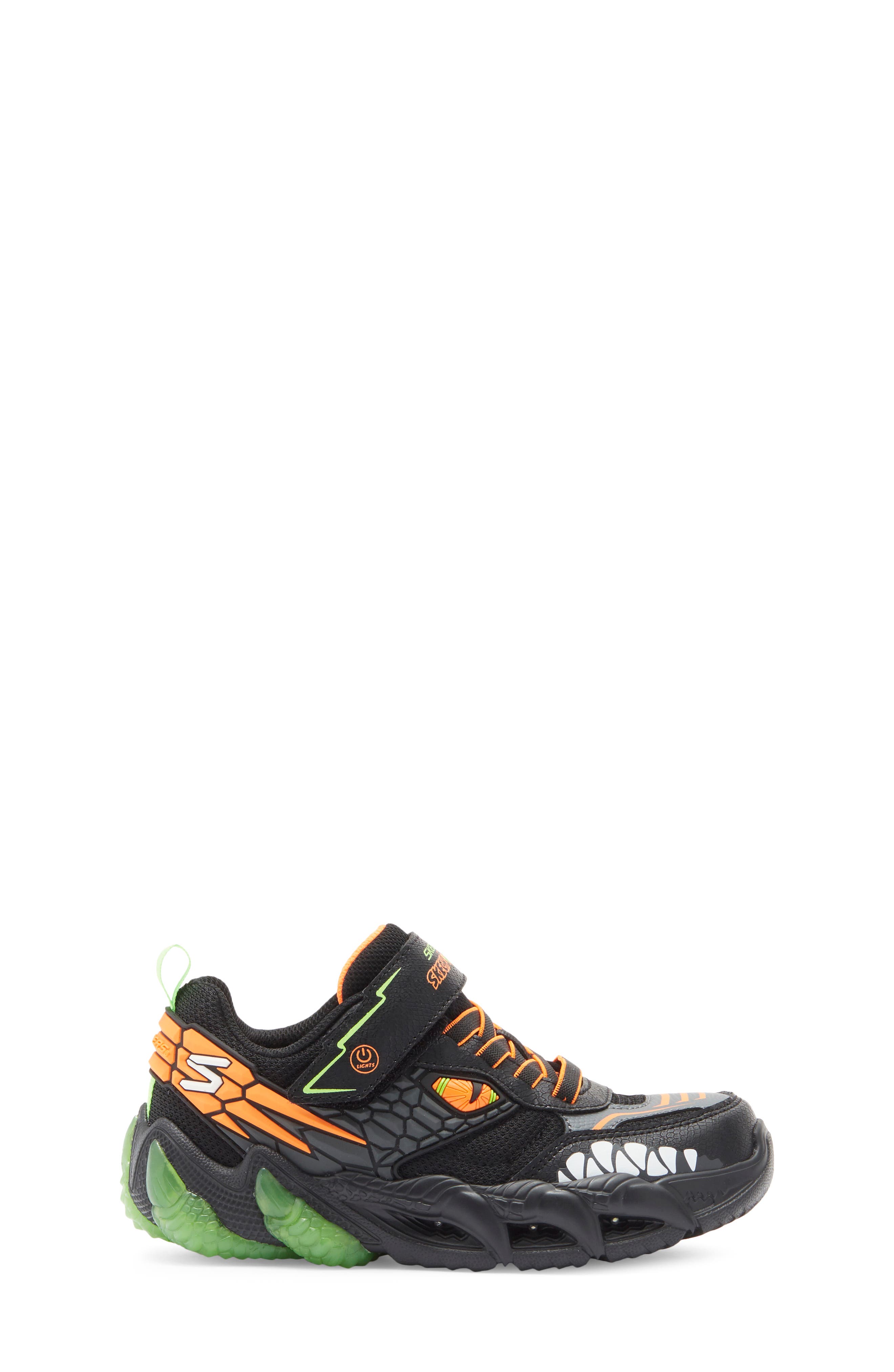 Kids' Skech-O-Saurus Lights 3.0 Sneaker, Alternate, color, BLACK MULTI