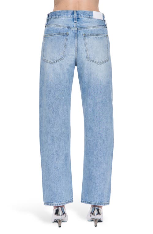 Pistola Lexi Mid Rise Straight Leg Jeans In Aries In Blue