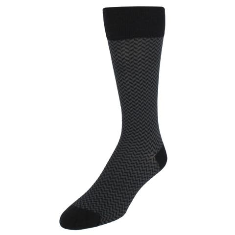 Holden Herringbone Mid-Calf Pima Cotton Socks (1 Pair)