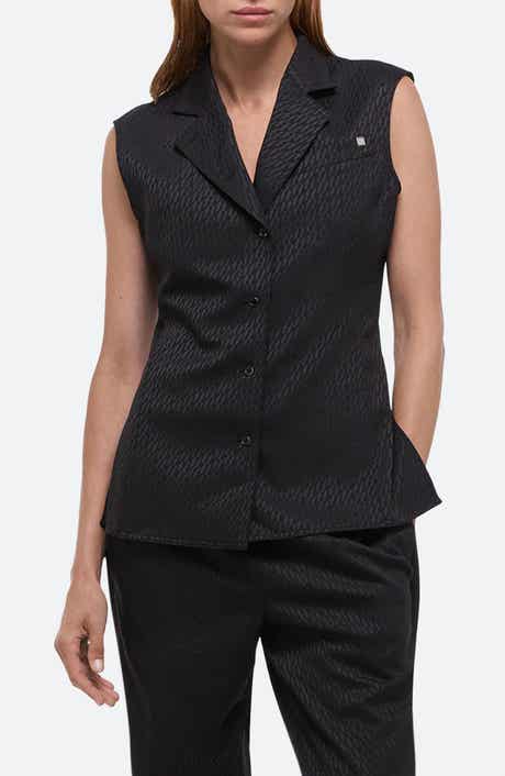 Helmut Lang Modest Jacquard Satin Vest