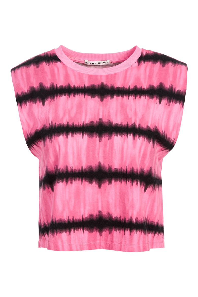 Desma Tie Dye Shoulder Pad Tank, Alternate, color, WASHED TIE DYE PINK