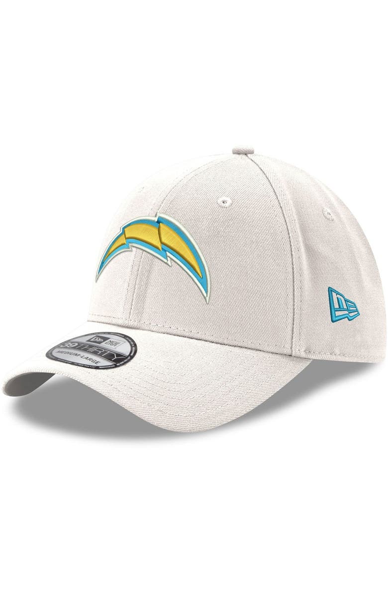 New Era Men's New Era White Los Angeles Chargers Iced II 39THIRTY Flex Hat, Main, color, 
