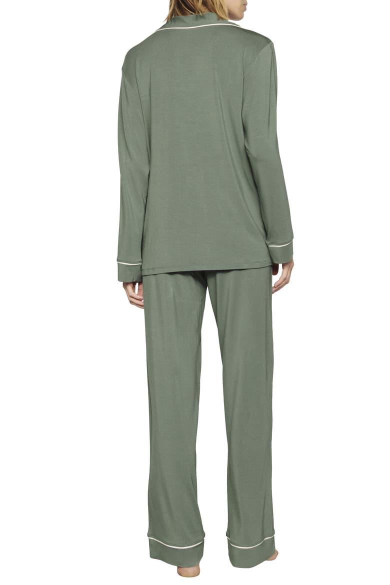 Gisele Long Pajamas, Alternate, color, DESERT SAGE/IVORY