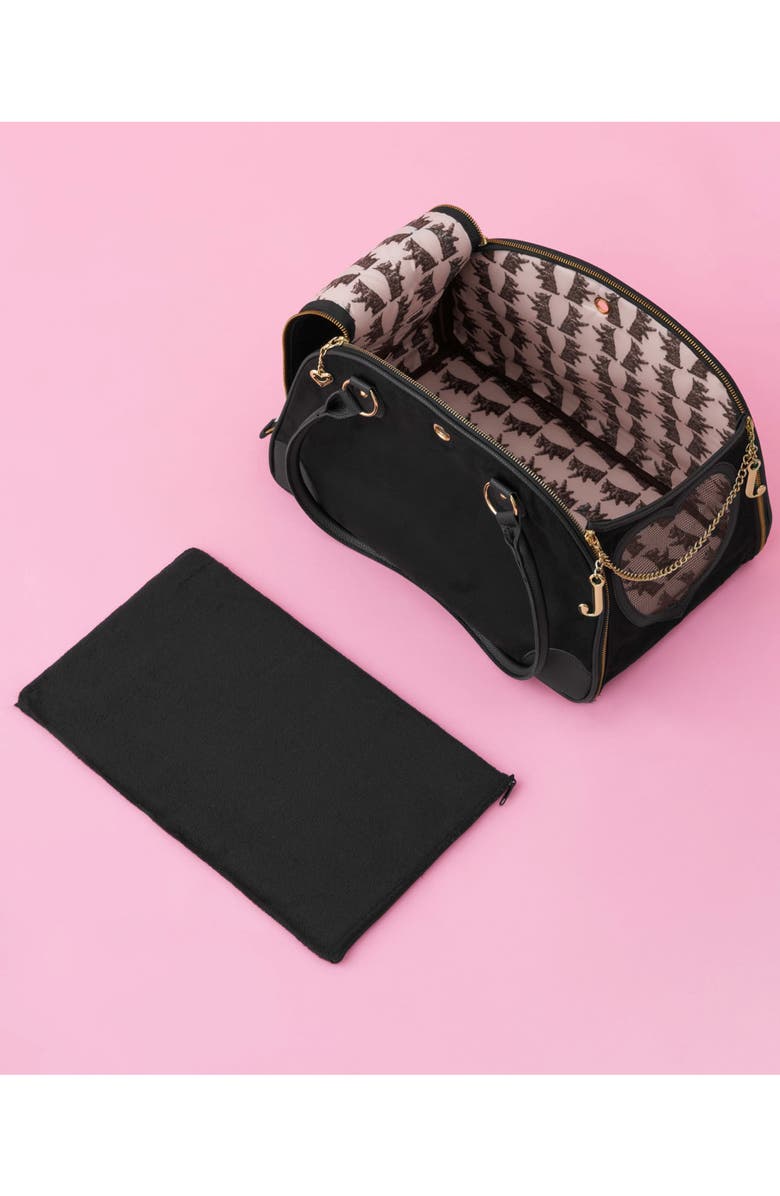 Juicy Couture Give Me Treats Pet Carrier Duffle, Alternate, color, Black